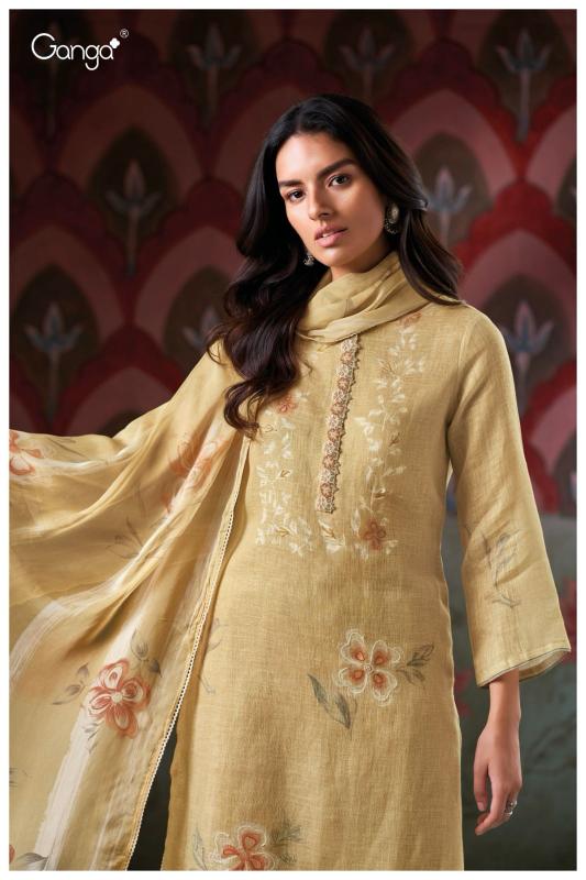Ganga Carina 3406 catalog wholesale unstitched salwar kameez suppliers