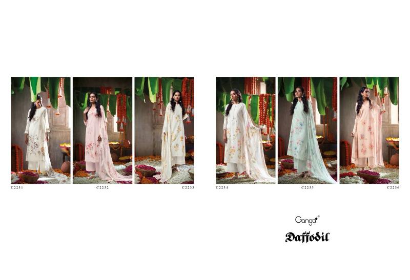 Ganga Daffodil catalog wholesale market for salwar kameez in delhi