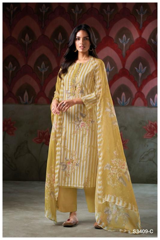 Ganga Darine 3409 catalog wholesale catalogue salwar kameez