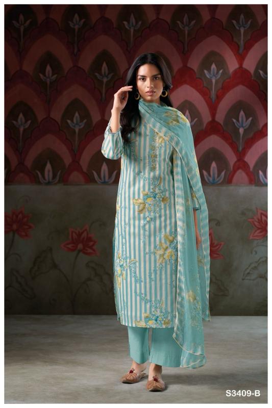 Ganga Darine 3409 catalog wholesale catalogue salwar kameez