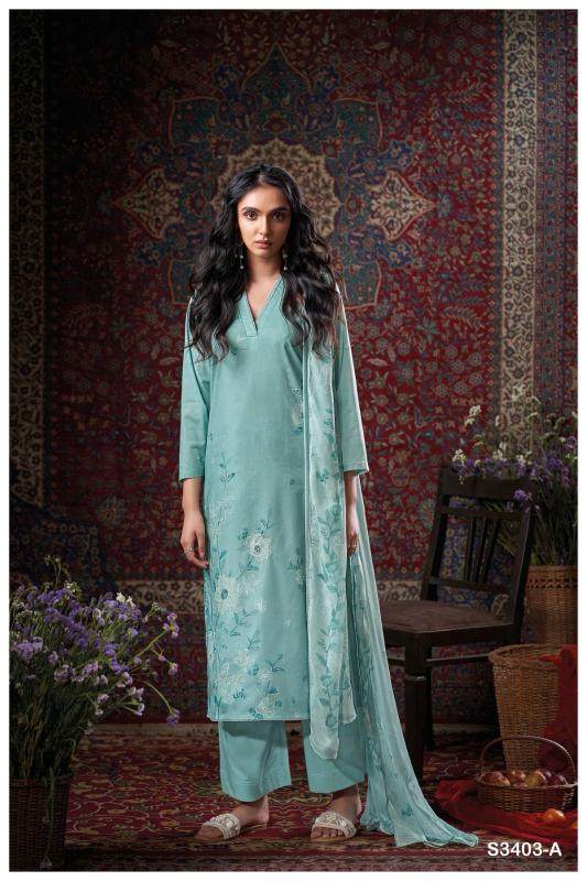 Ganga Eboni 3403 catalog top office wear wholesale brand salwar kameez
