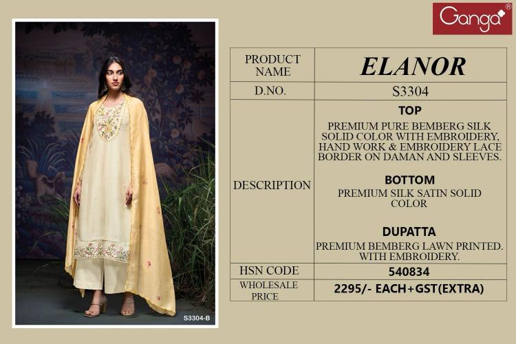 Ganga Elanor 3304 catalog wholesale salwar kameez catalogs
