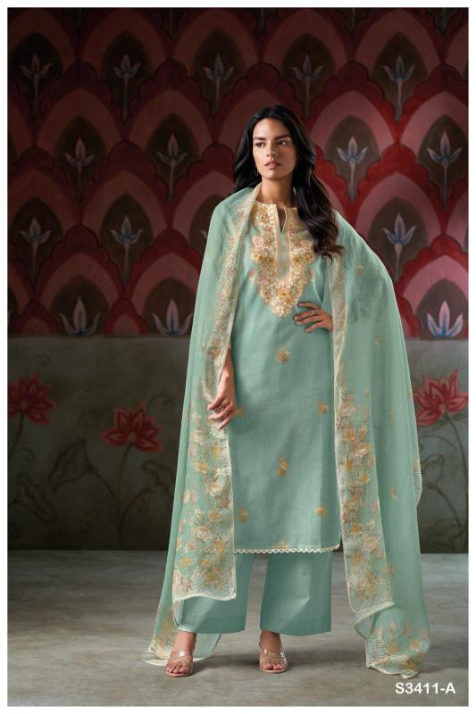 Ganga Elishea 3411 catalog salwar kameez catalogue wholesale surat