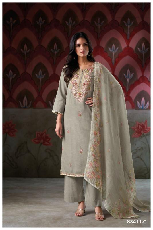 Ganga Elishea 3411 catalog salwar kameez catalogue wholesale surat