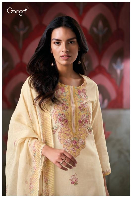 Ganga Elishea 3411 catalog salwar kameez catalogue wholesale surat