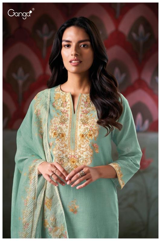 Ganga Elishea 3411 catalog salwar kameez catalogue wholesale surat