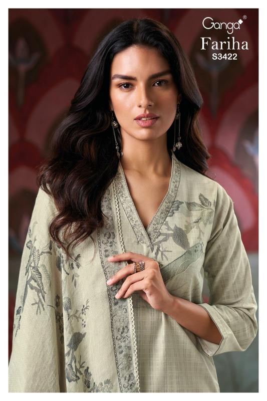 Ganga Fariha 3422 catalog wholesale salwar kameez in hyderabad
