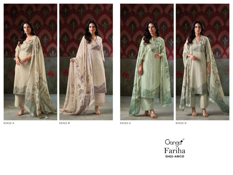 Ganga Fariha 3422 catalog wholesale salwar kameez in hyderabad
