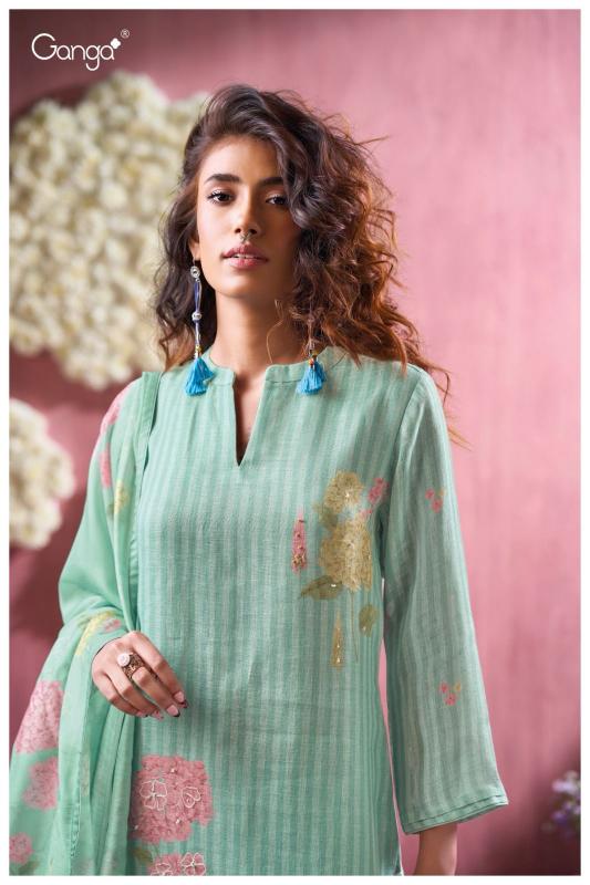 Ganga Georgie 3398 catalog wholesale salwar kameez