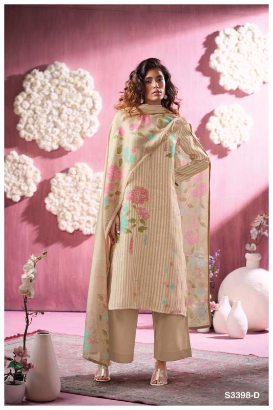 Ganga Georgie 3398 catalog wholesale salwar kameez