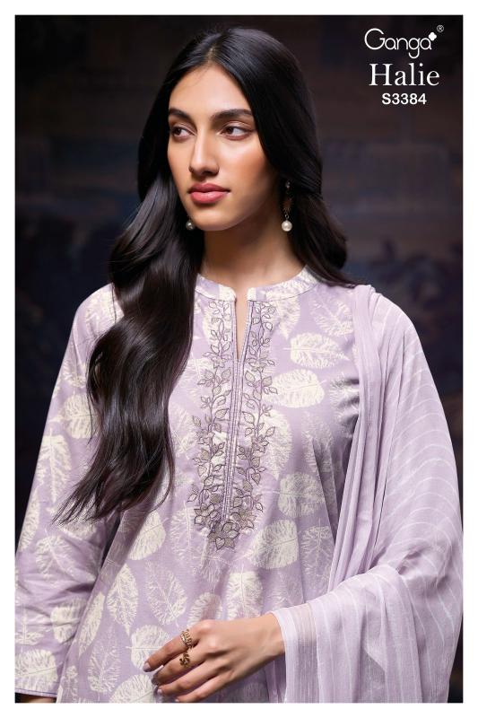 Ganga Halie 3384 catalog wholesale cotton salwar kameez