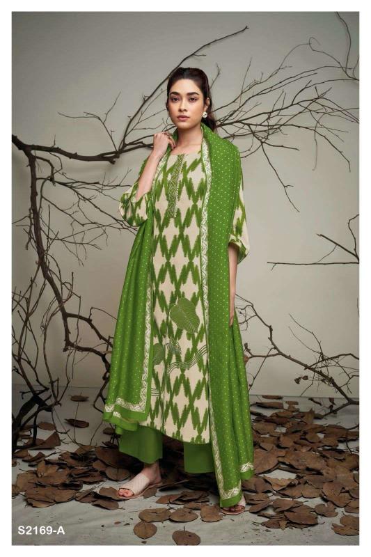 Ganga Inez 2169 catalog wholesale unstitched salwar kameez material online india
