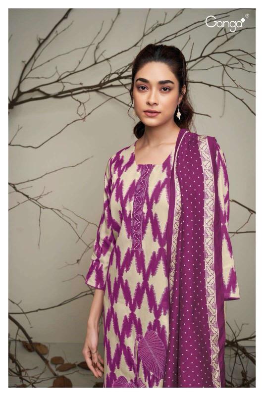 Ganga Inez 2169 catalog wholesale unstitched salwar kameez material online india