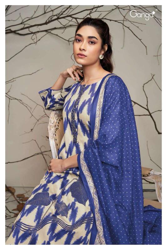 Ganga Inez 2169 catalog wholesale unstitched salwar kameez material online india