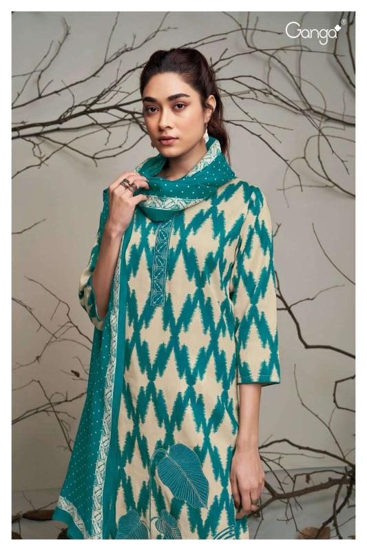 Ganga Inez 2169 catalog wholesale unstitched salwar kameez material online india