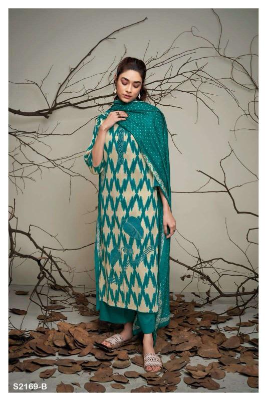 Ganga Inez 2169 catalog wholesale unstitched salwar kameez material online india