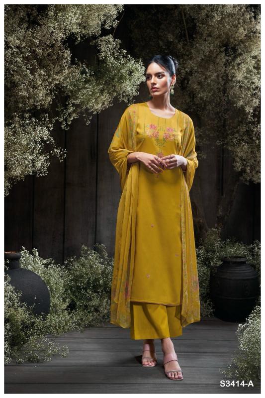 Ganga Jaeda 3414 catalog wholesale salwar kameez catalog