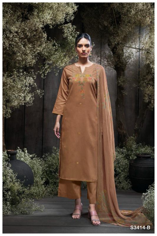 Ganga Jaeda 3414 catalog wholesale salwar kameez catalog