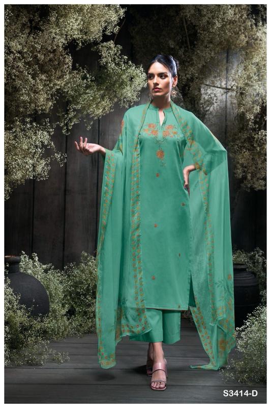 Ganga Jaeda 3414 catalog wholesale salwar kameez catalog