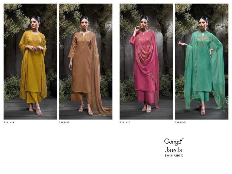 Ganga Jaeda 3414 catalog wholesale salwar kameez catalog