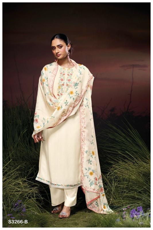 Ganga Janita 3266 catalog pakistani suits with narrow pants