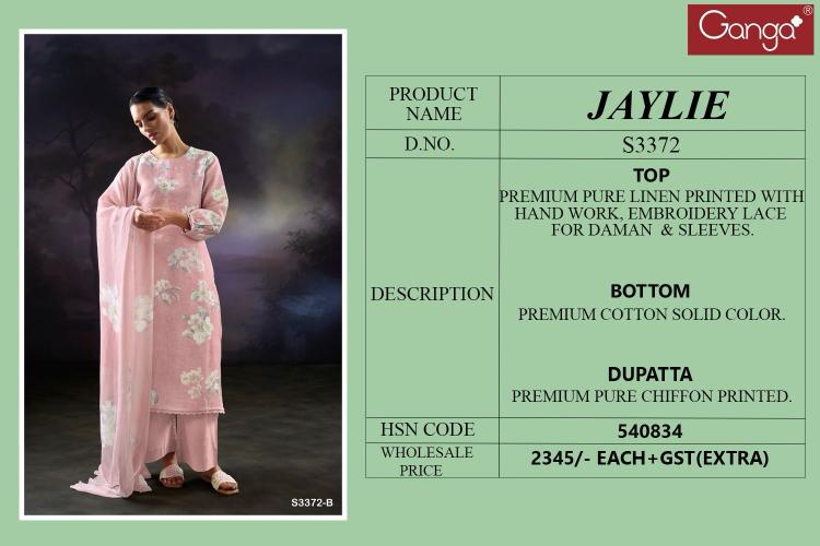 Ganga Jaylie 3372 catalog indian salwar kameez wholesale uk