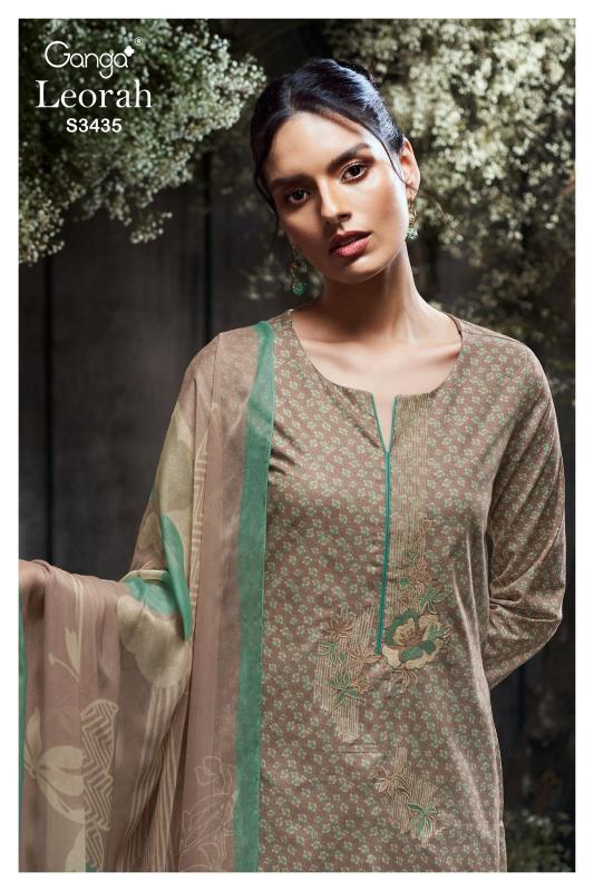 Ganga Leorah 3435 catalog wholesale salwar kameez alveera