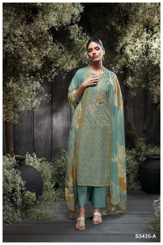 Ganga Leorah 3435 catalog wholesale salwar kameez alveera