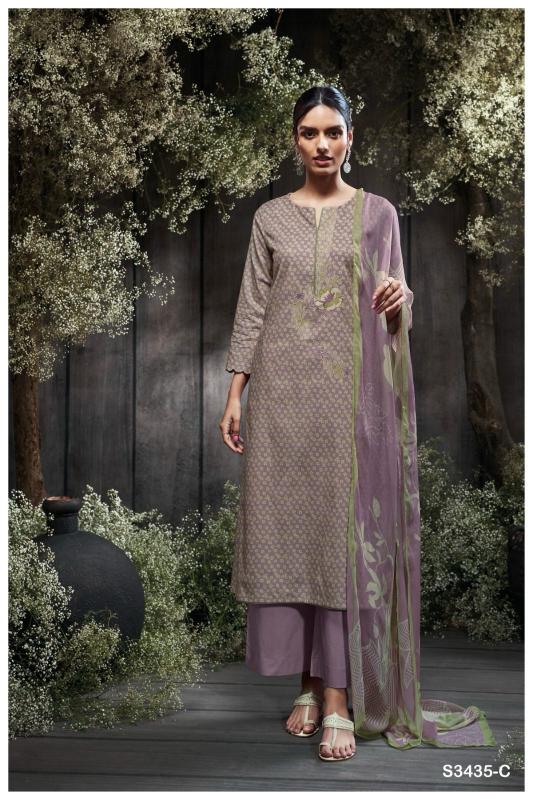 Ganga Leorah 3435 catalog wholesale salwar kameez alveera