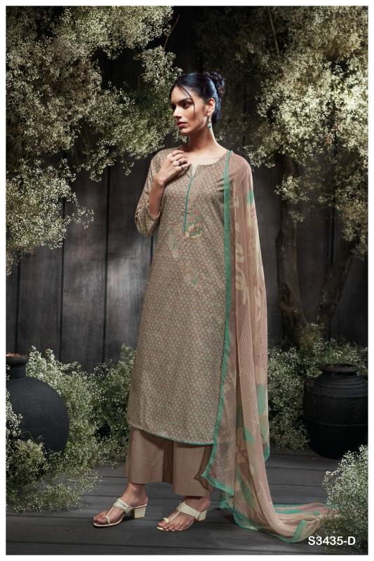 Ganga Leorah 3435 catalog wholesale salwar kameez alveera