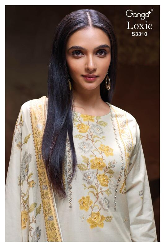 Ganga Loxie 3310 catalog wholesale pakistani designer salwar kameez