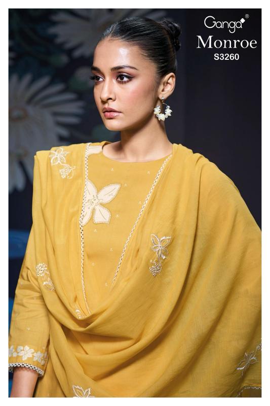 Ganga Monroe 3260 catalog branded salwar suits wholesale