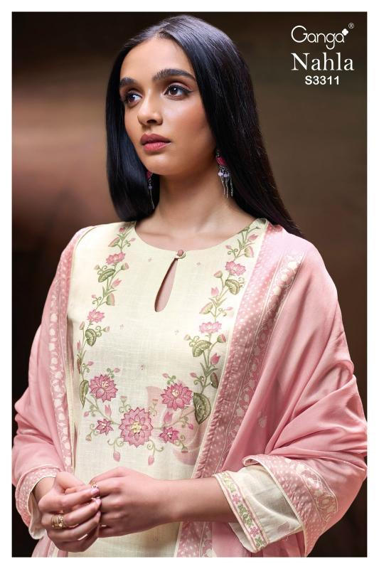 Ganga Nahla 3311 catalog salwar suits manufacturers in surat