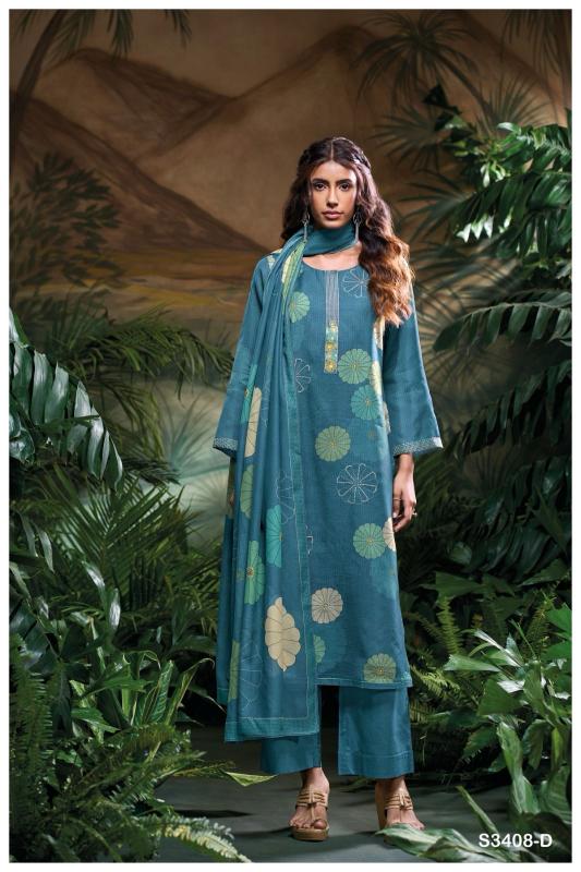 Ganga Navjot 3408 catalog best wholesale salwar kameez market