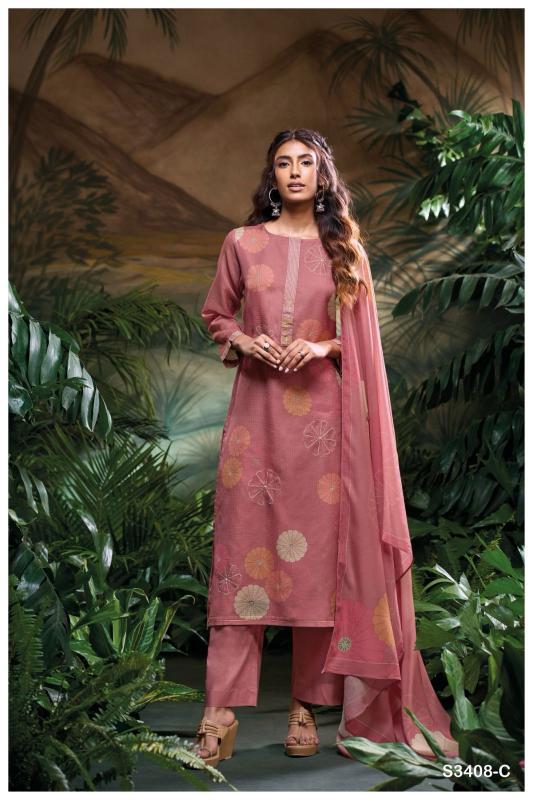 Ganga Navjot 3408 catalog best wholesale salwar kameez market