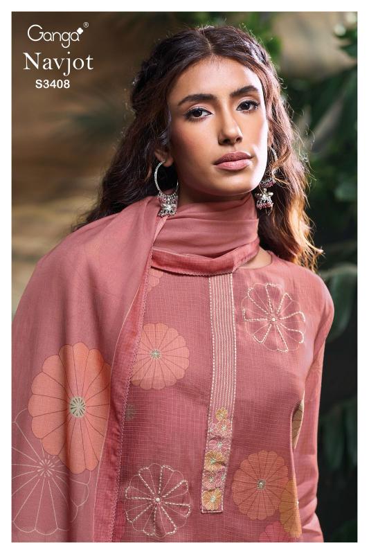 Ganga Navjot 3408 catalog best wholesale salwar kameez market