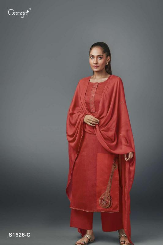 Ganga Neera 1526 catalog wholesale suppliers of salwar kameez in surat gujarat