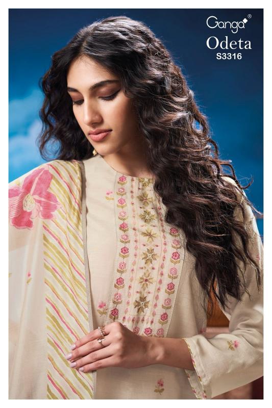 Ganga Odeta 3316 catalog pakistani wholesale salwar kameez in karachi