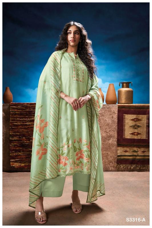 Ganga Odeta 3316 catalog pakistani wholesale salwar kameez in karachi