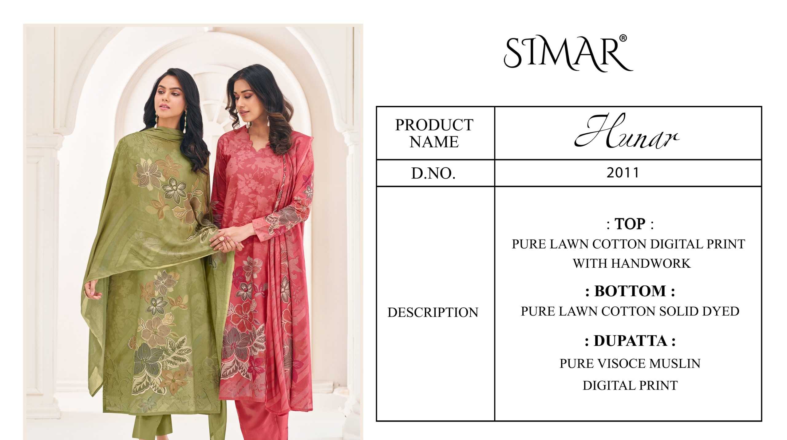 Glossy Simar Hunar Catalog designer salwar kameez wholesalers uk