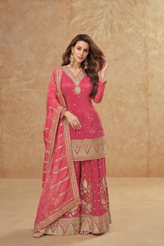 Gulkayra Tisha catalog Shimmer Silk unstitched salwar kameez wholesale market in delhi