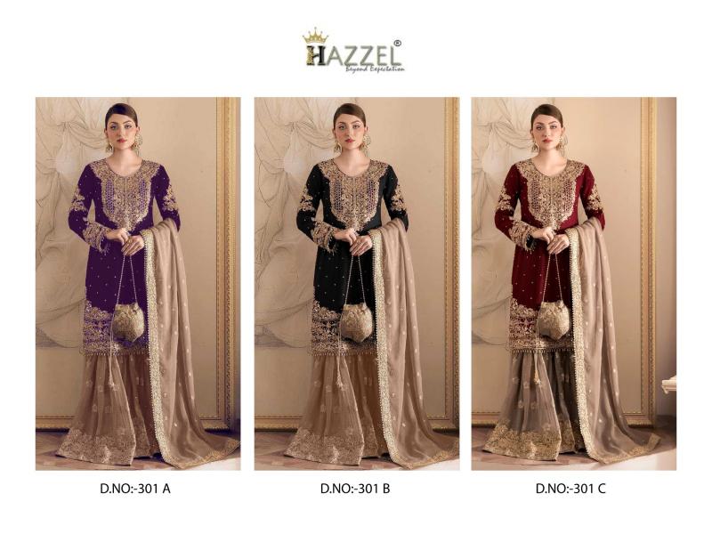 Hazzel 301 Abc Catalog low price pakistani suits