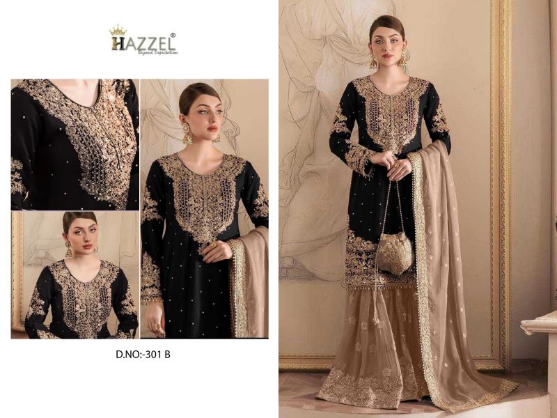 Hazzel 301 Abc Catalog low price pakistani suits