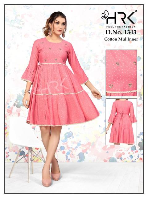 HRK 1430 , 1343 Catalog western dress for women party wear