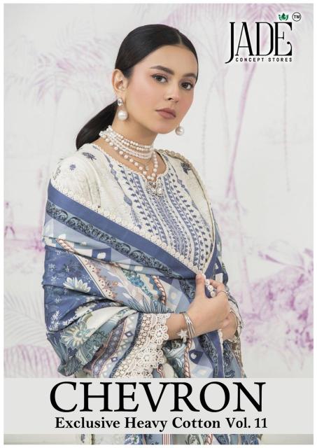 Jade Chevron Vol-11 – Karachi Dress Material - Wholesale Catalog