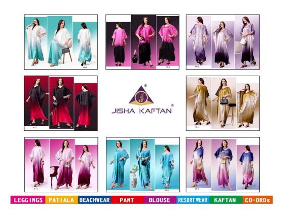 Jisha Satin Breeze kaftan Volume 2 catalog fab india women kaftan kurtis