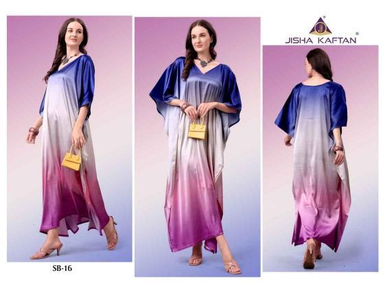 Jisha Satin Breeze kaftan Volume 2 catalog fab india women kaftan kurtis