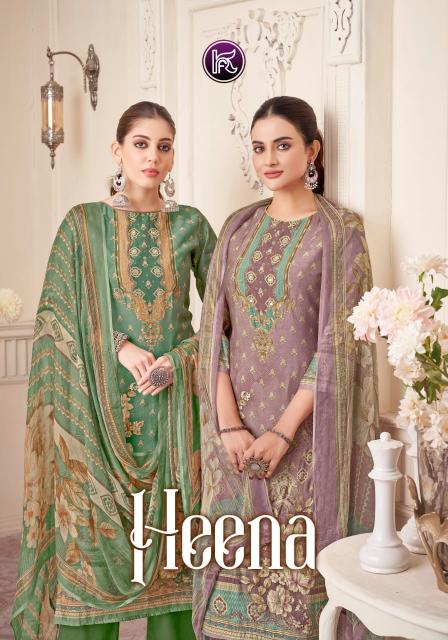 Kala Fashion Heena catalog wholesale ladies dress material in surat