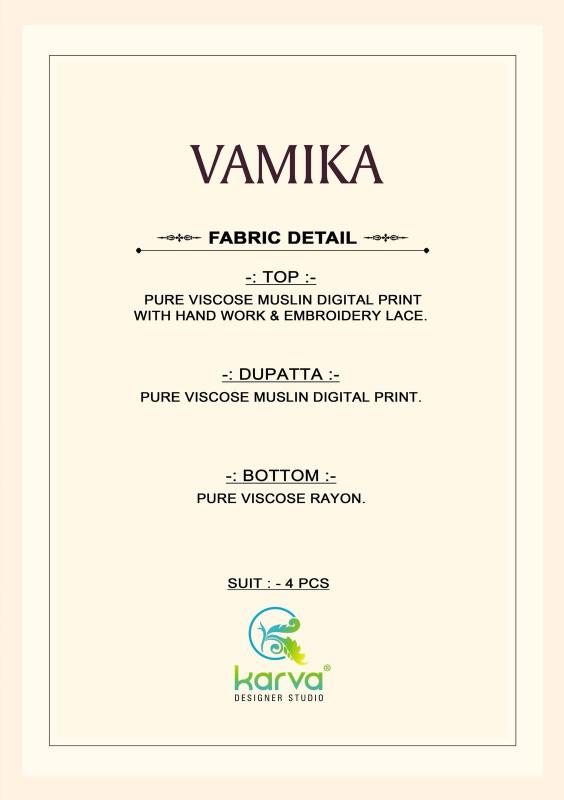 Karva Vamika Catalog daily wear salwar kameez wholesale