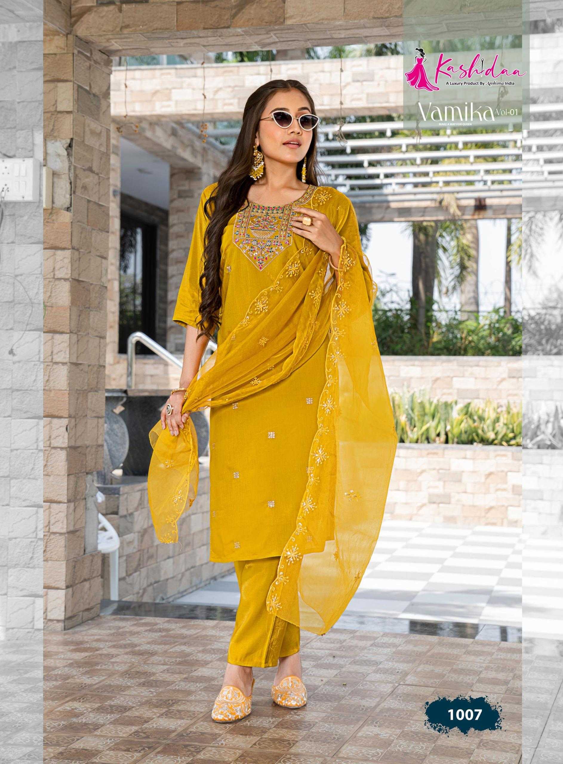 Kashida Vamika Vol 1 catalog best kurti market in india